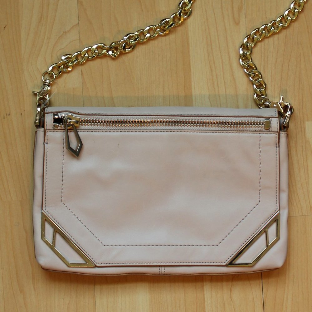 Baby Pink Chain Strap Clutch
